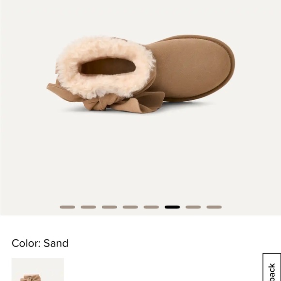 UGG Sand classic mini bow boots - Picture 4 of 7
